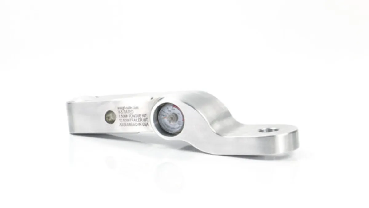 Weigh Safe Tongue Weighing Fixed Height Ball Mount w/ Gauge 2in Drop 2in Shank (10k Gtwr)