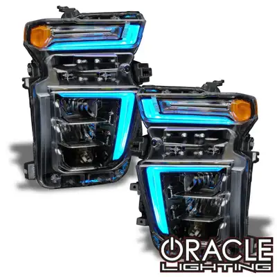 Oracle Lighting Oracle Lighting 2020-2021 Chevrolet Silverado HD 2500 3500 Colorshift Rgb+w Headlight DRL Upgrade Kit