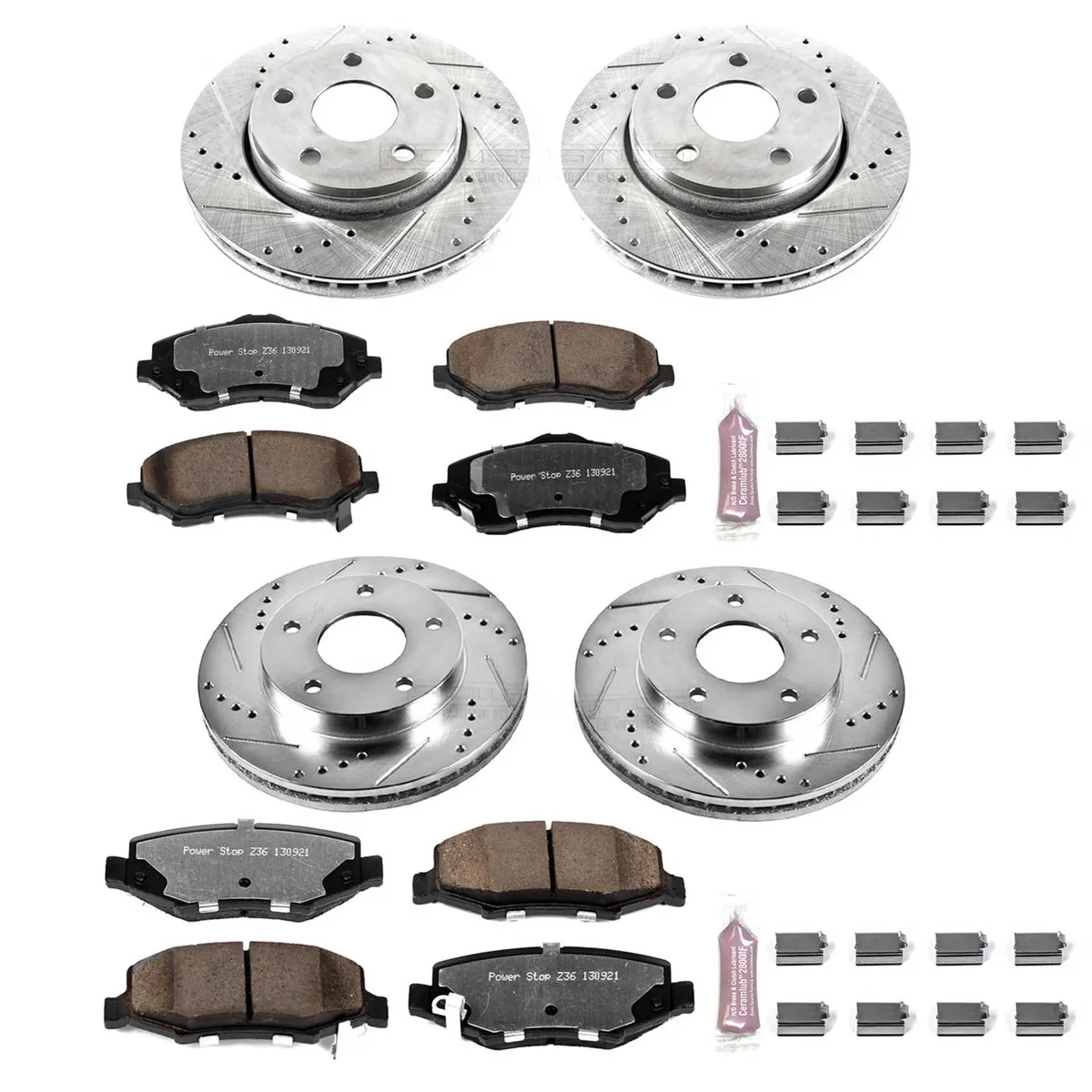 Z36 Truck/Tow Upgrade Kit: Drilled/Slotted Rotors; Carbon-Fiber Ceramic Pads W/Hardware product image
