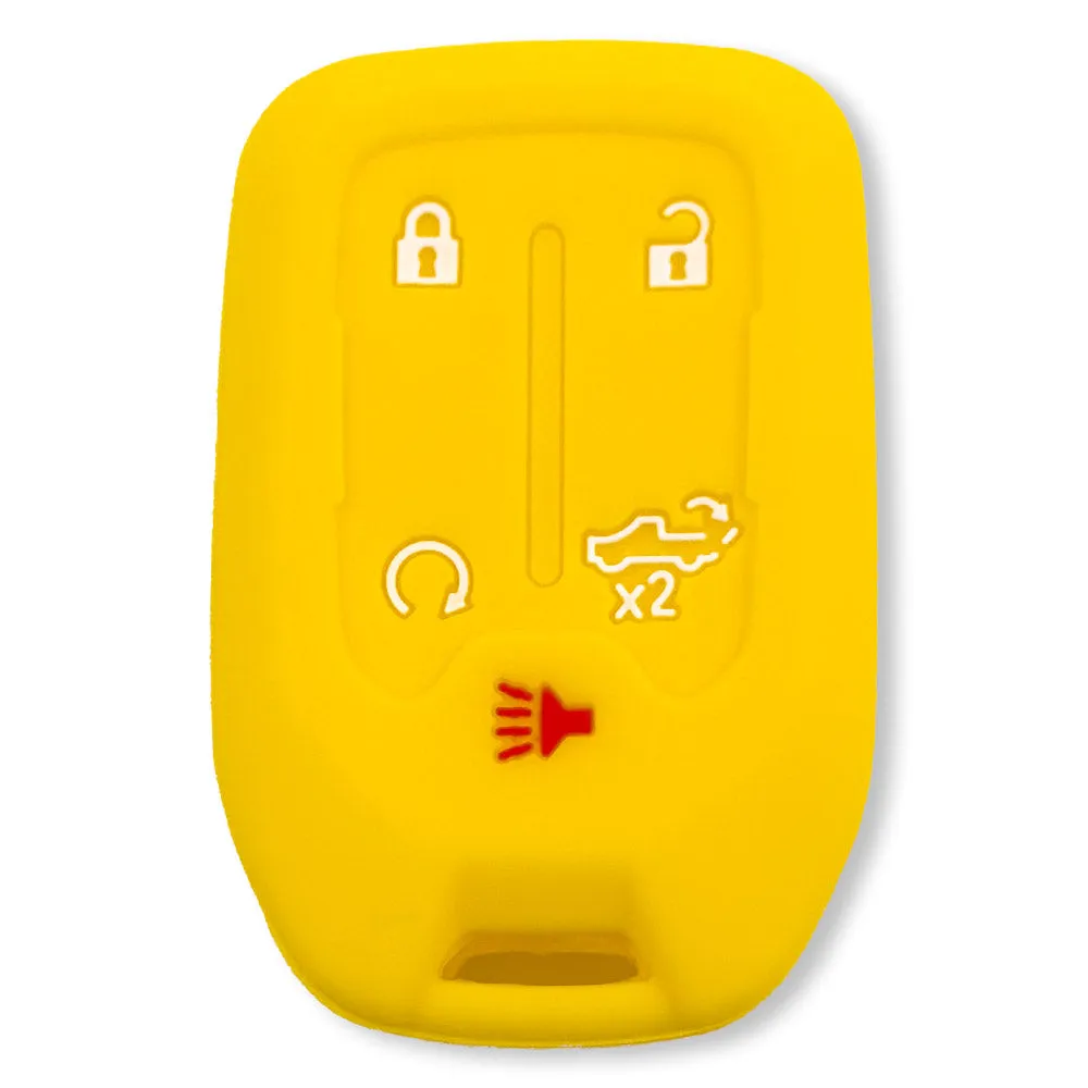 GMC & Chevy 19-21 Sierra & Silverado 1-Piece 100% Silicone Rubber Key Fob Cover - Multiple Colors product image