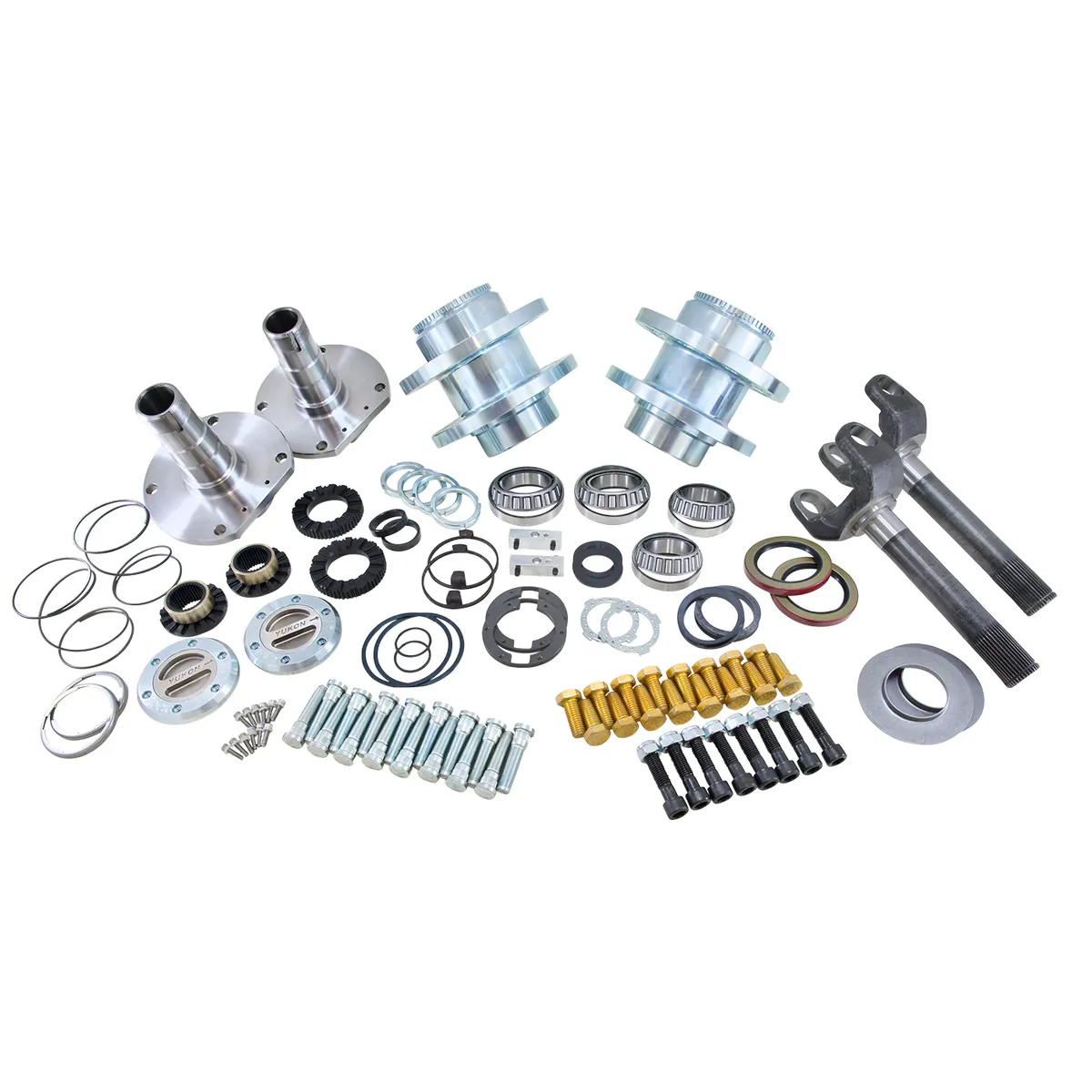 Yukon Gear And Axle Spin Free Locking Hub Conversion Kit For 2012-2017 Dodge 2500/3500 Drw 2012-2018 Dodge 2500/3500 Drw Spin Free Kit 8 Lug W/ ABS Yukon Gear