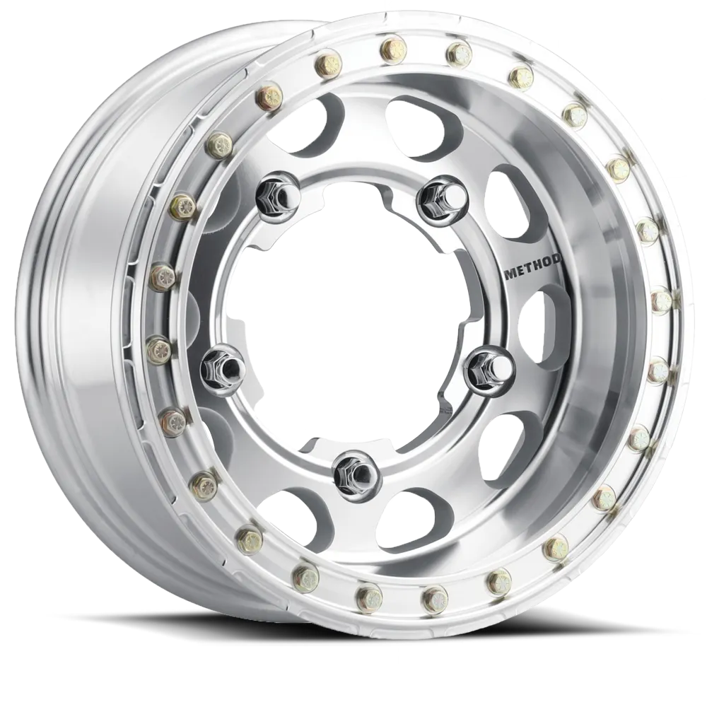 Aluminum Wheels 17x6.5 Buggy Beadlock MR103 Bolt Pattern 5 On 205 Offset -38 Lip Size 2.91 Raw Machined Method product image