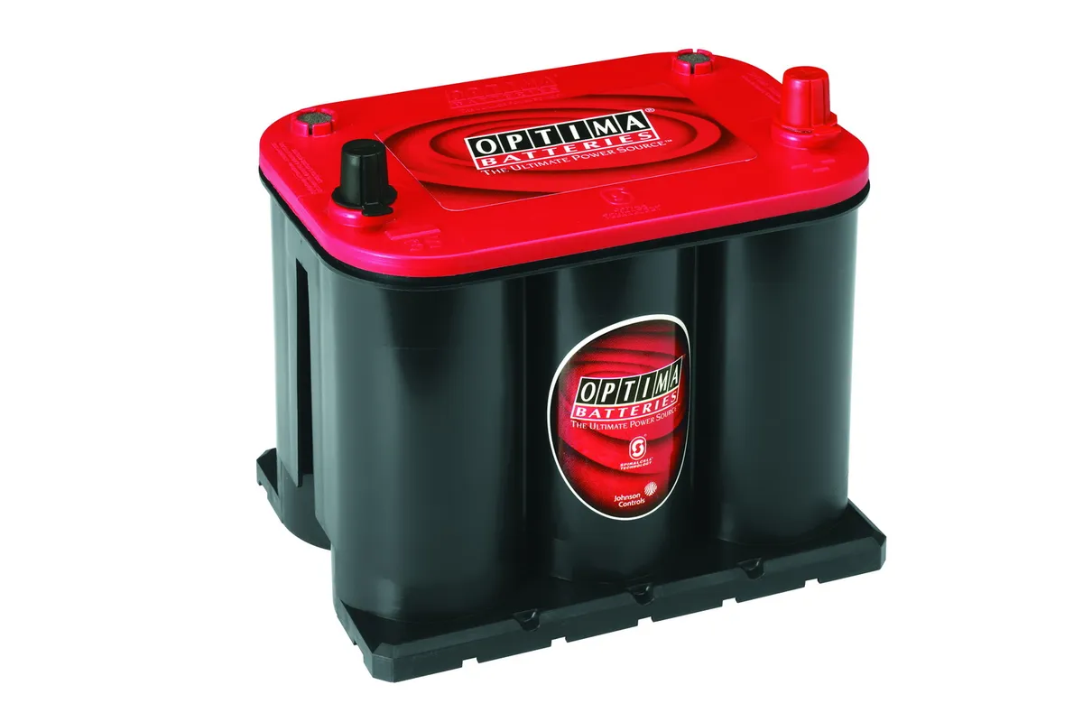 RedTop® Battery; UNBOXED; Group 35; Cold Crank Amps 720; Crank Amps 910; Reserve Capacity 90; Ampere Hour 44; Top Terminal; L-9 5/16 in.; W-6 3/4 in.; H-7 5/8 in.; product image