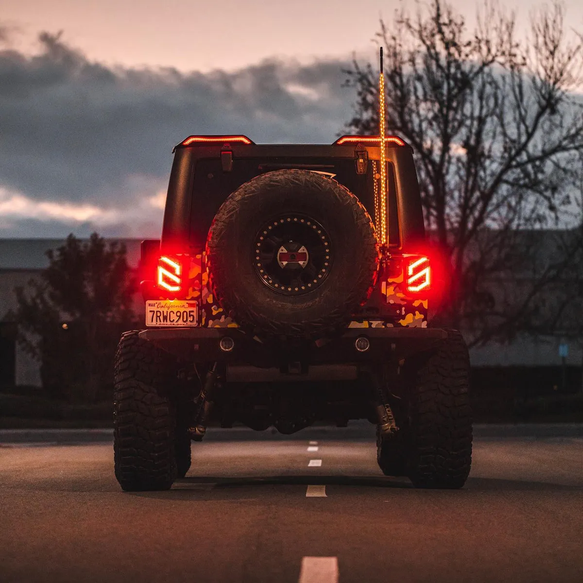 High Mount Brake Lights with Turn Signal & Reverse Lights For 07-18 Jeep Wrangler JK product image
