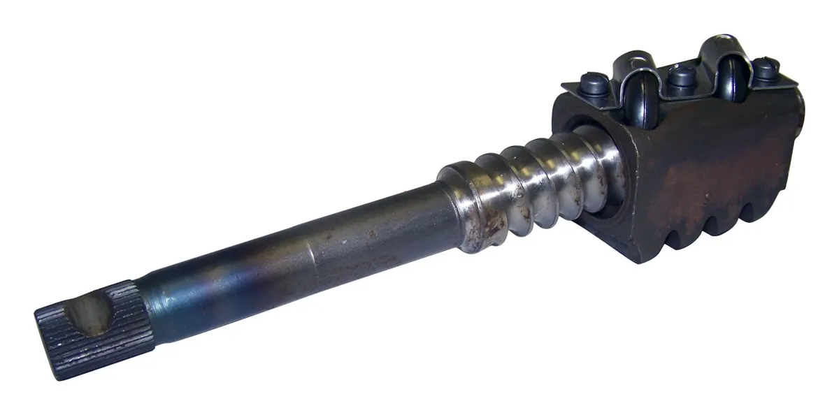 Crown Automotive Jeep Replacement J0998504 Worm Shaft for 1972-1986 CJs and 1973-1986 SJ & J-Series w/o Power Steering product image