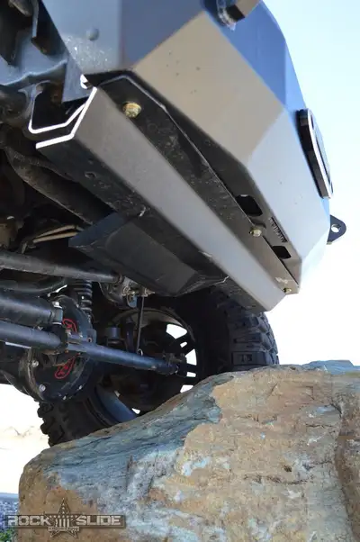 Rock-Slide Engineering Jeep JK Front Bumper Skid Plate For 07-18 Wranger JK Rigid Series Steel Powdercoat Black Rock Slide Engineering