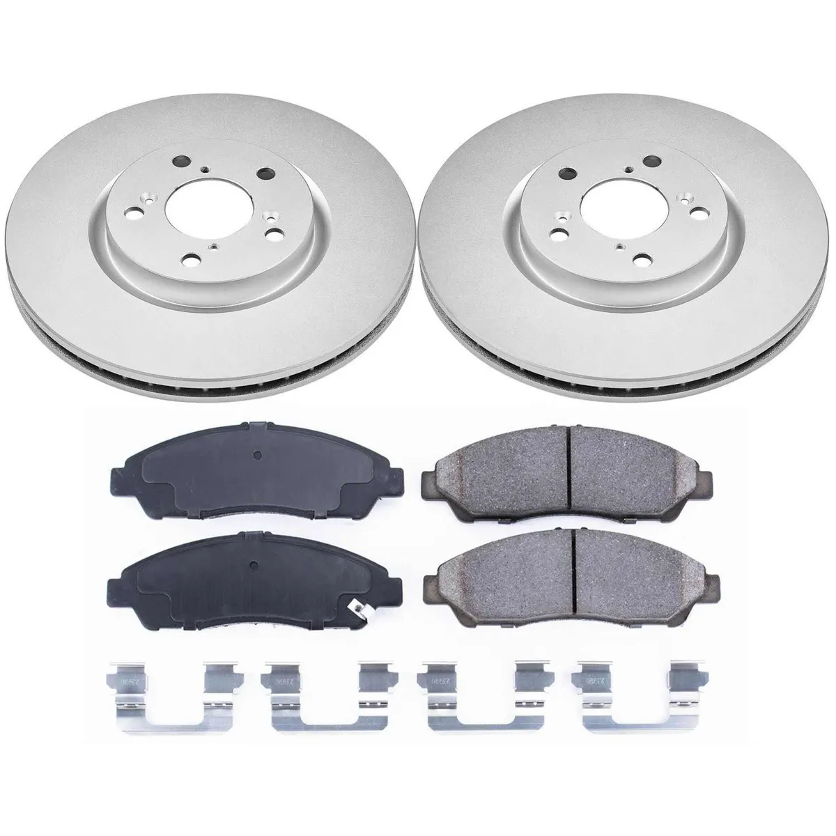 Z17 Geomet Coated Rotor Kit: Genuine Geomet Fully Coated Rotors; Ceramic Pads W/Hardware product image