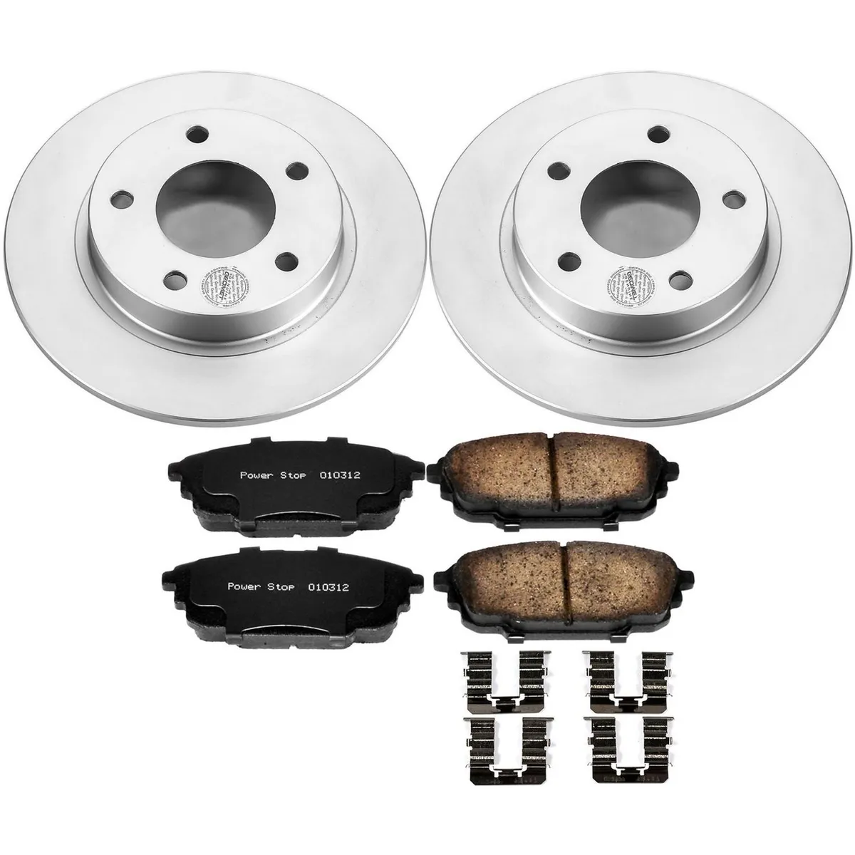 Z17 Geomet Coated Rotor Kit: Genuine Geomet Fully Coated Rotors; Ceramic Pads W/Hardware product image