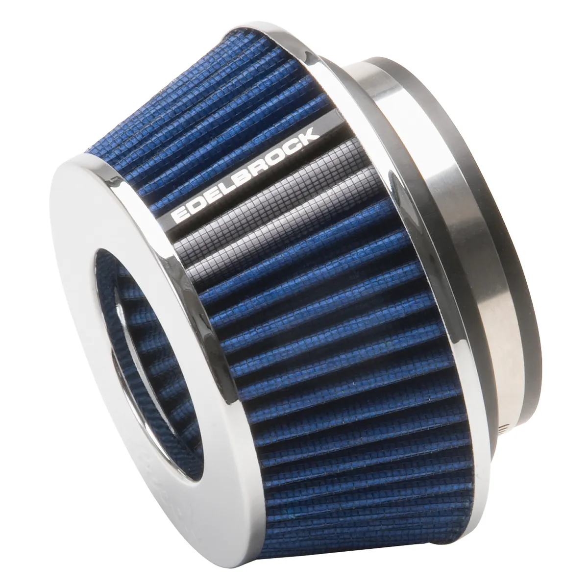 Edelbrock 43613 Pro-Flo Universal Blue Compact Conical Air Filter with 3, 3.5, and 4 Inlet product image