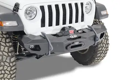 LoD Offroad LOD Jk/Jl/Jt Black Ops Shorty Winch Front Bumper (Black Powder Coated)