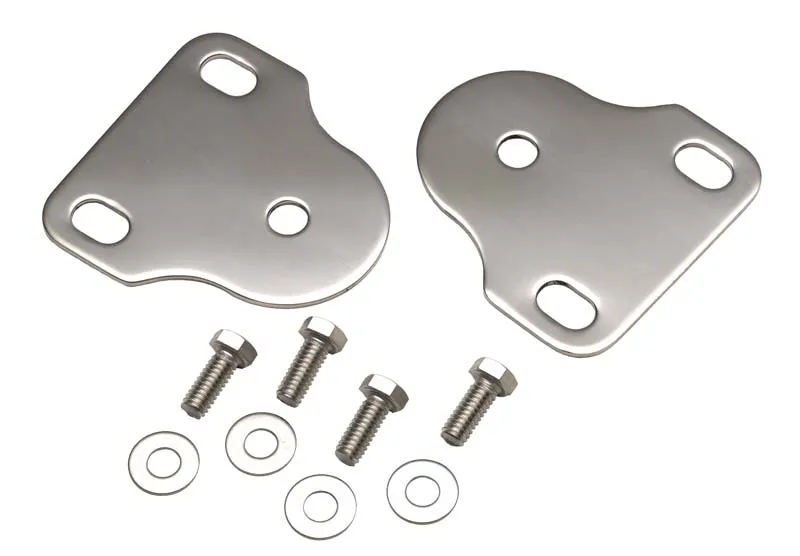 Jeep CJ/YJ Interior Windshield Brackets Pair 76-95 CJ and Wrangler YJ Polished Silver Kentrol product image