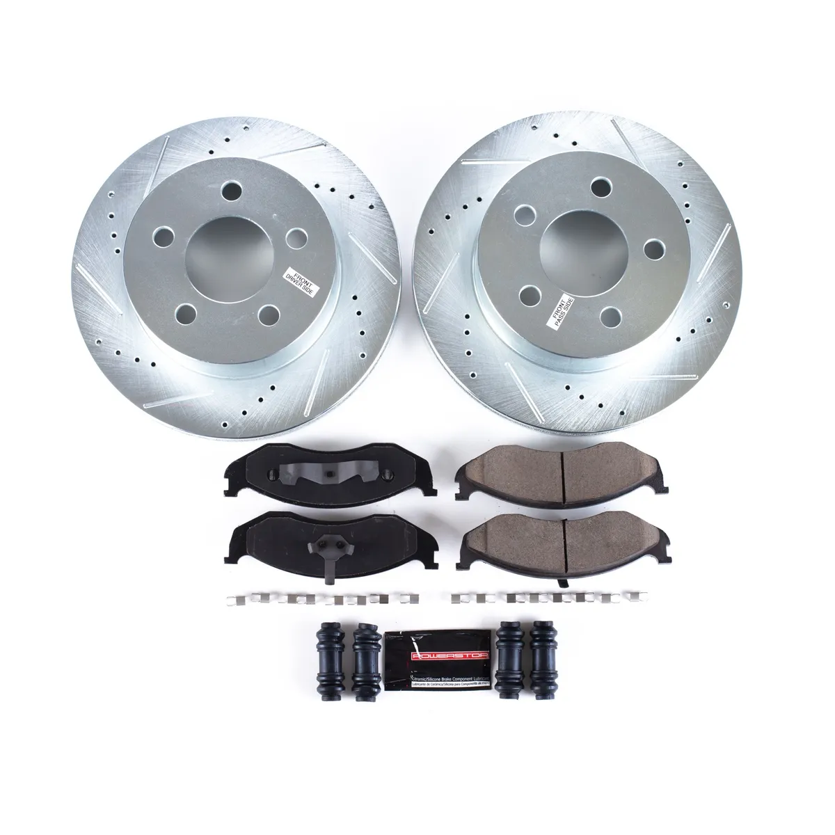 Z23 Evolution Sport Upgrade Kit: Drilled/Slotted Rotors; Carbon-Fiber Ceramic Pads W/Hardware product image