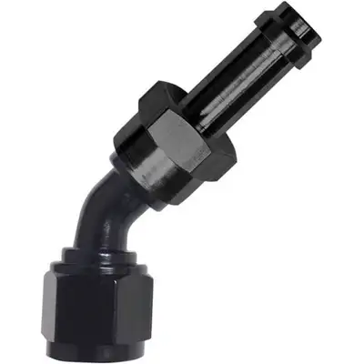 Fragola Performance Systems #6 45 Degree ez Street Hose End Black