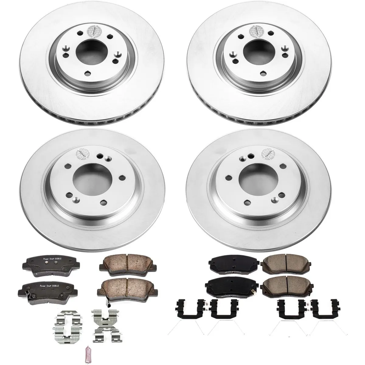 Z17 Geomet Coated Rotor Kit: Genuine Geomet Fully Coated Rotors; Ceramic Pads W/Hardware product image
