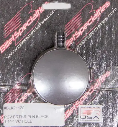 Billet Specialties PCV Breather 1-1/4in VC Hole Black
