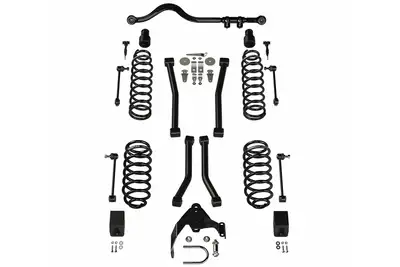 TeraFlex Teraflex 3in Lift Suspension System 4 Flexarms System w Track Bar - JK 2DR