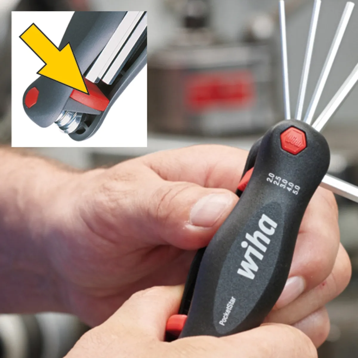 7 Piece PocketStar Fold-Out Hex Key Set - Metric product image