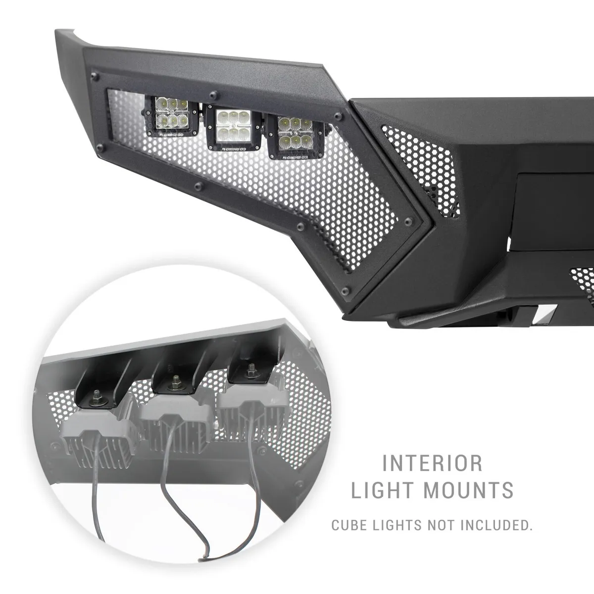 Go Rhino 34183T - Element Front Bumper with Fixed Light Bar Mount-Textured Black product image