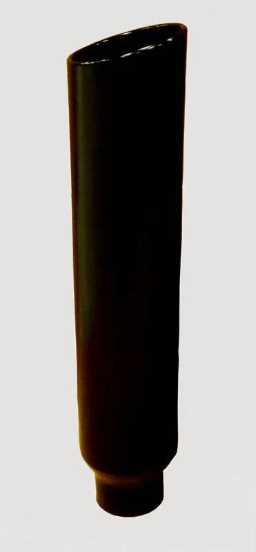 Exhaust Stack Pipe 5 in ID x 8 in OD x 36 in L 8 in Tip Clamp On Hardware Not Incl Black Finish 304 Stainless Steel Pypes Exhaust product image