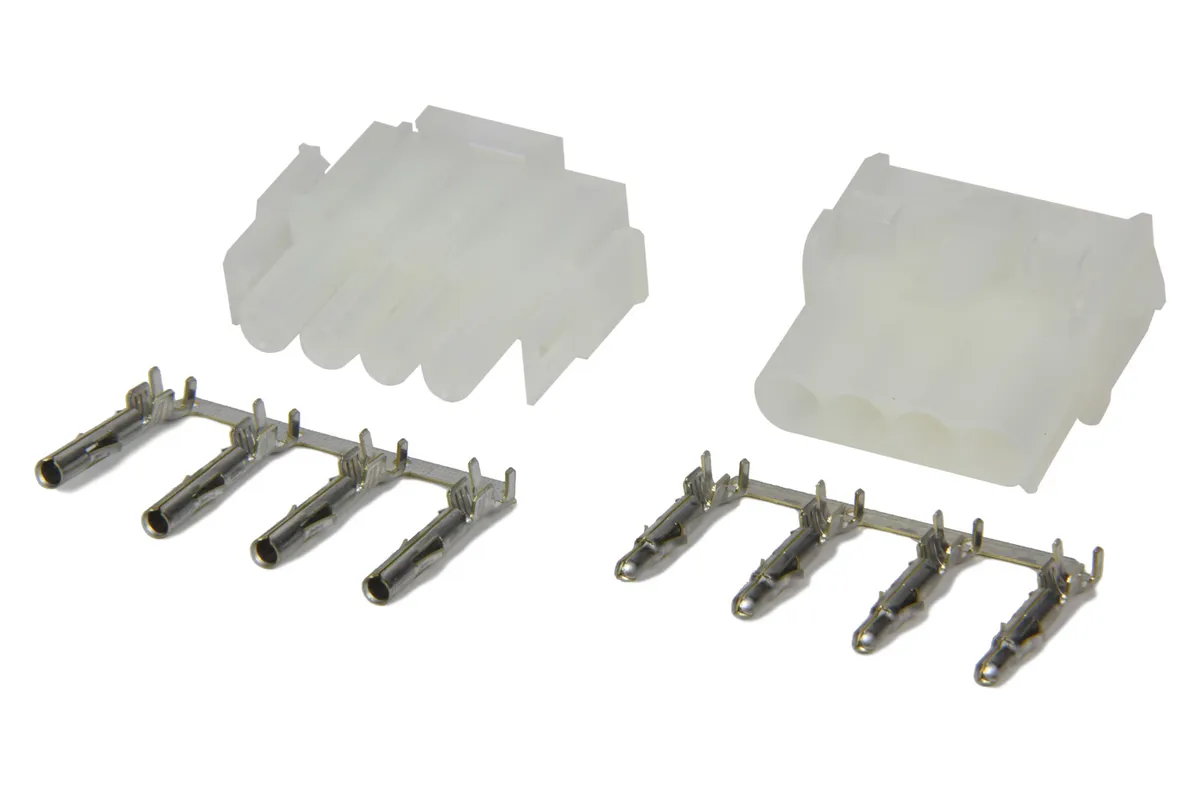 Painless Wiring Quick Connect Terminal Kit; 4 Wire; Incl. Male/Female Connector;