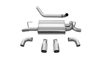 Corsa Performance Sport / 2.5 in Axle-Back Rolled 4.0 in | 2018-25 Jeep Wrangler JLU/JL 3.6L, 2019-23 2.0T (21014, 21016)