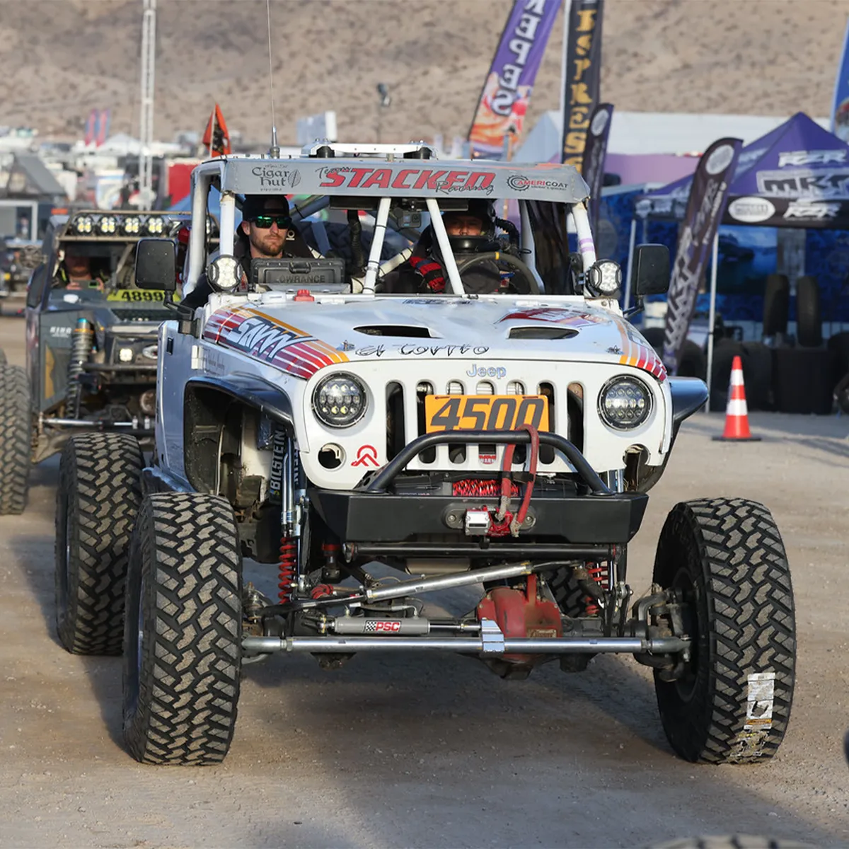 0718 Wrangler Krawler Lite Front Bumper With Hoop Raw product image