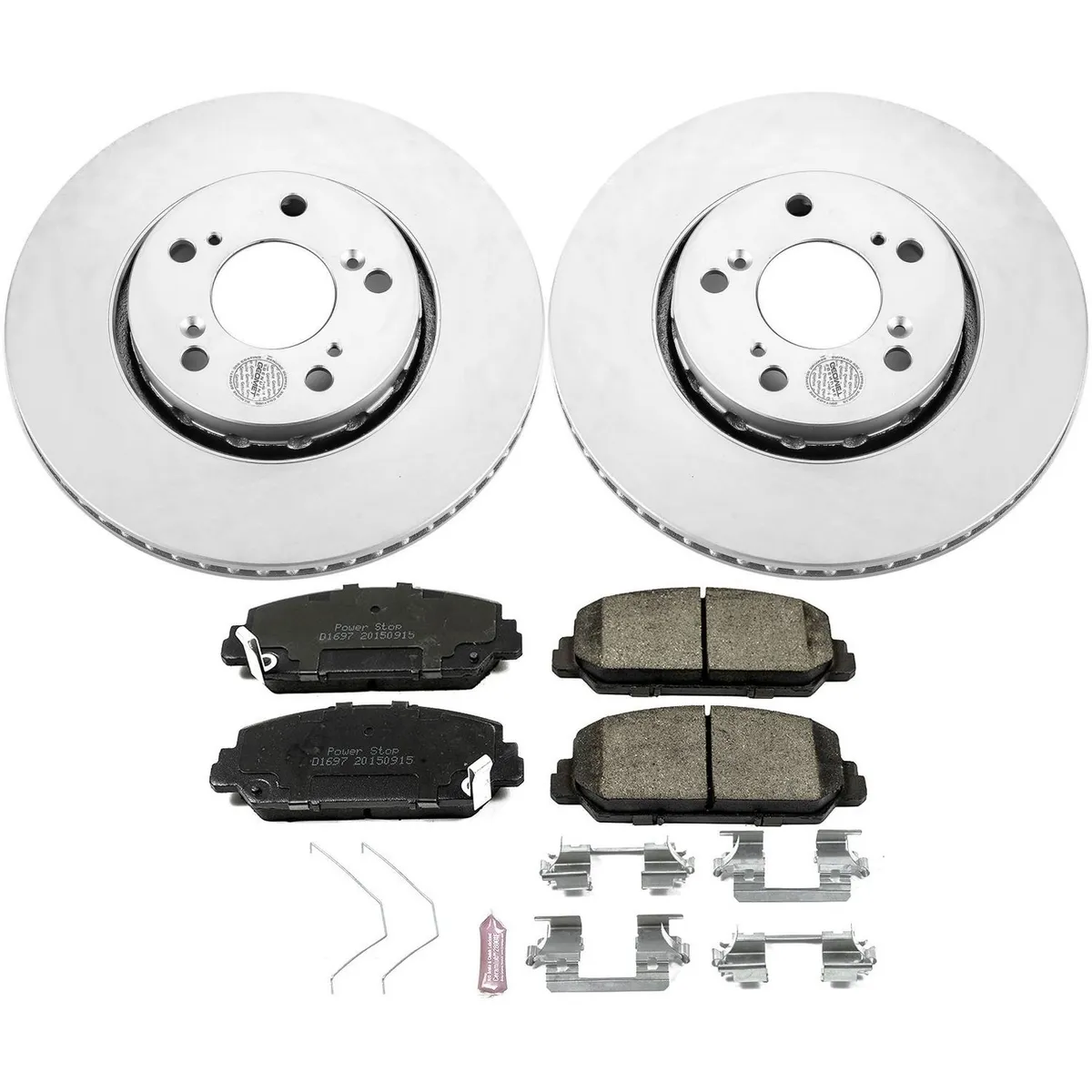 Z17 Geomet Coated Rotor Kit: Genuine Geomet Fully Coated Rotors; Ceramic Pads W/Hardware product image