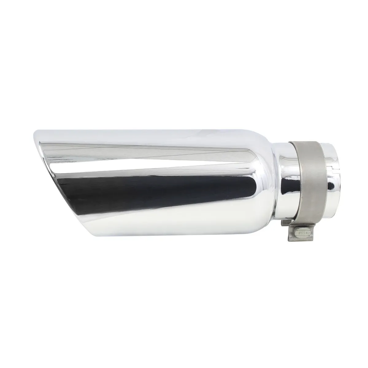 5in od x 14in For 3 1/2in Inlet Chromed Stainless Steel Clamp Style Exhaust Tip product image