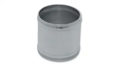 Vibrant Performance Aluminum Joiner Coupler; 1.25 in. Tube OD; 3 in. Length; 1.5mm Wall Thickness; 6063 Aluminum; Polished;
