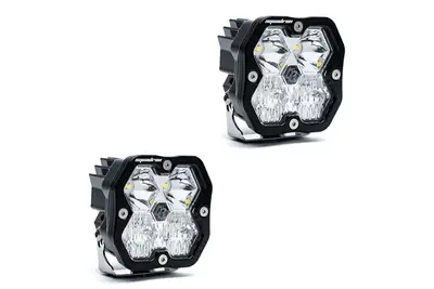 Baja Designs Baja Designs Squadron 2.0 Sport LED Auxiliary Light Pair Driving/Combo, Clear - No Harness