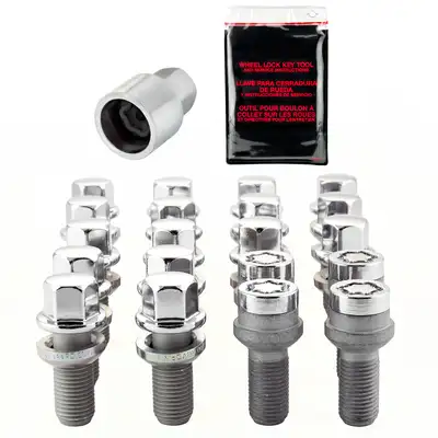 McGard Hex Lug Bolt Install Kit 5 Lug M14x1.5 Radius Seat W/Wheel Lks 17mm Hex 26.3