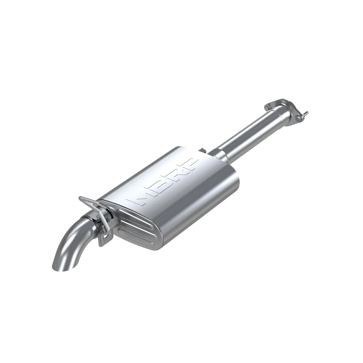 Armor Lite Cat Back Exhaust System; 2.5 in.; Incl. Extension Pipe/Muffler/Hardware/2.5 in. Tip; Single Side Turn Down Assembly Exit; Off Road; Aluminized; product image