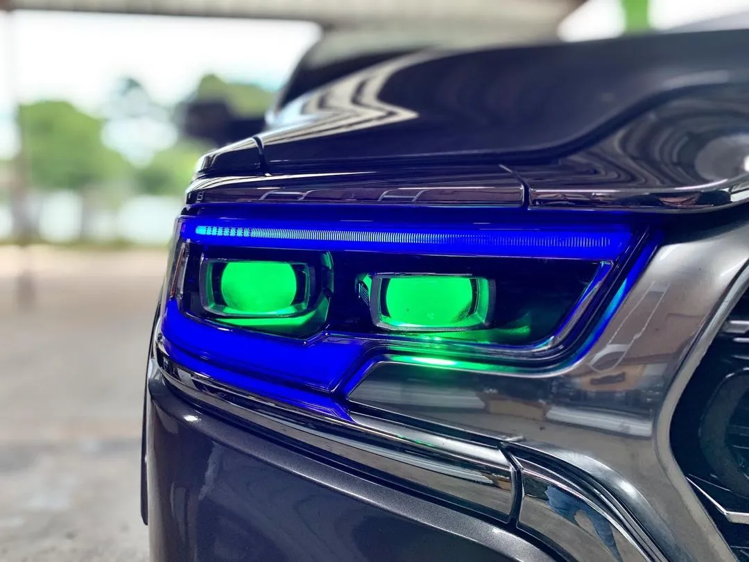 Oracle Lighting 2019-2021 RAM 1500 Colorshift Rgbw+a Headlight DRL Upgrade Kit - Projector LED Headlights product image