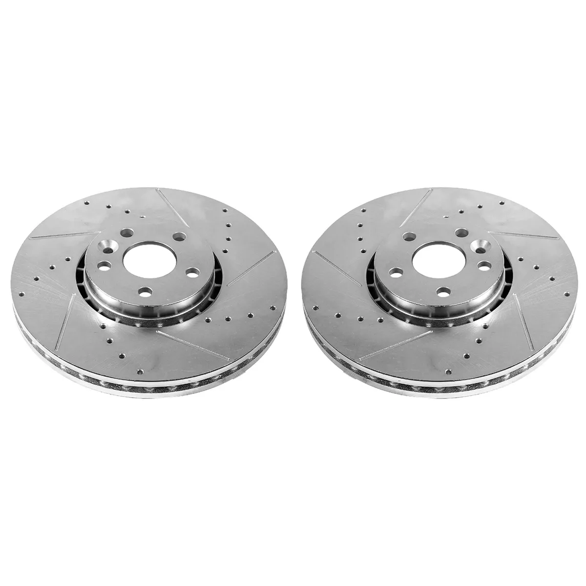 Evolution Drilled/Slotted Zinc Plated Rotors (Pair) product image