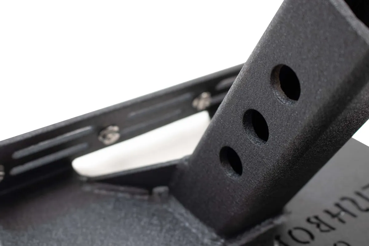 Hitch Mounted Step for 2 Inch Receiver Black Powdercoat Steel Fishbone Offroad product image