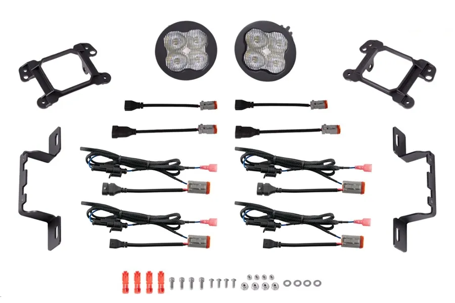 Diode Dynamics Diode Dynamics SS3 Max Type MR Fog Light Kit, ABL White - SAE Fog - JT/JL/JK