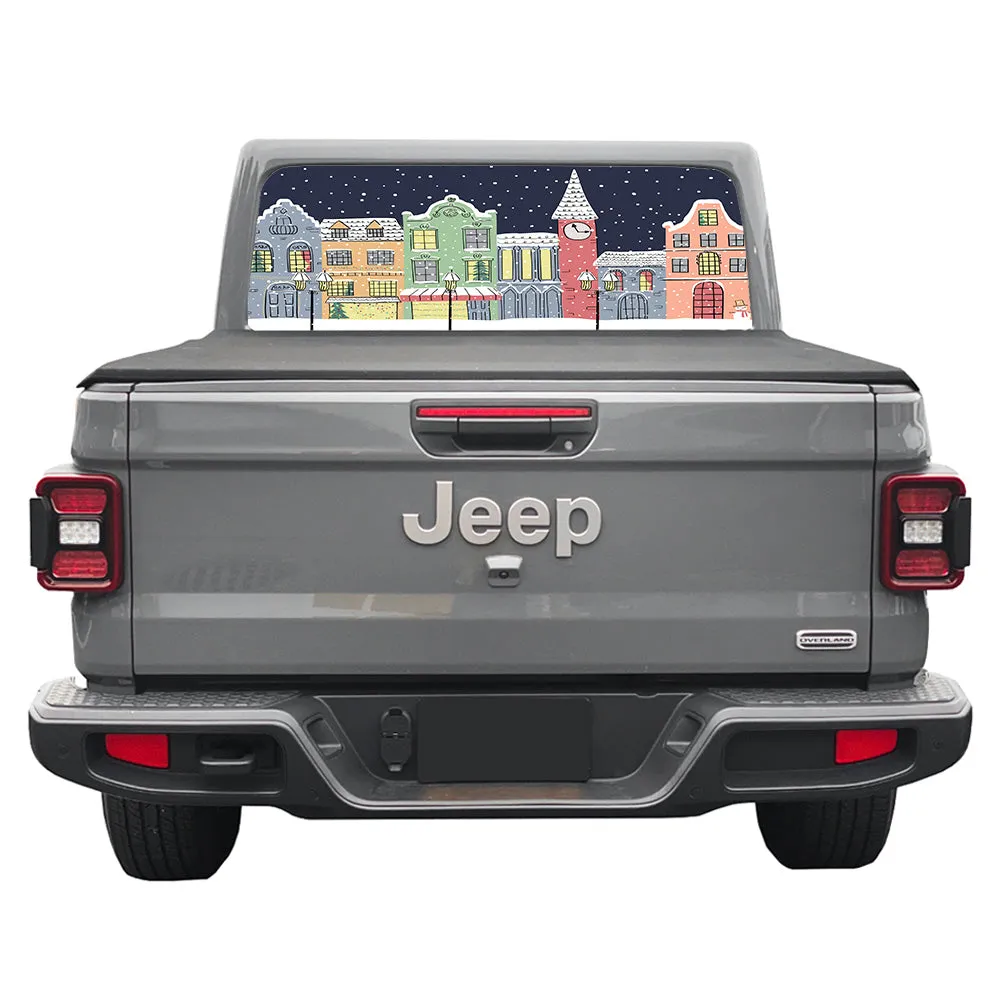 Xmas Village Rear Window Decal product image