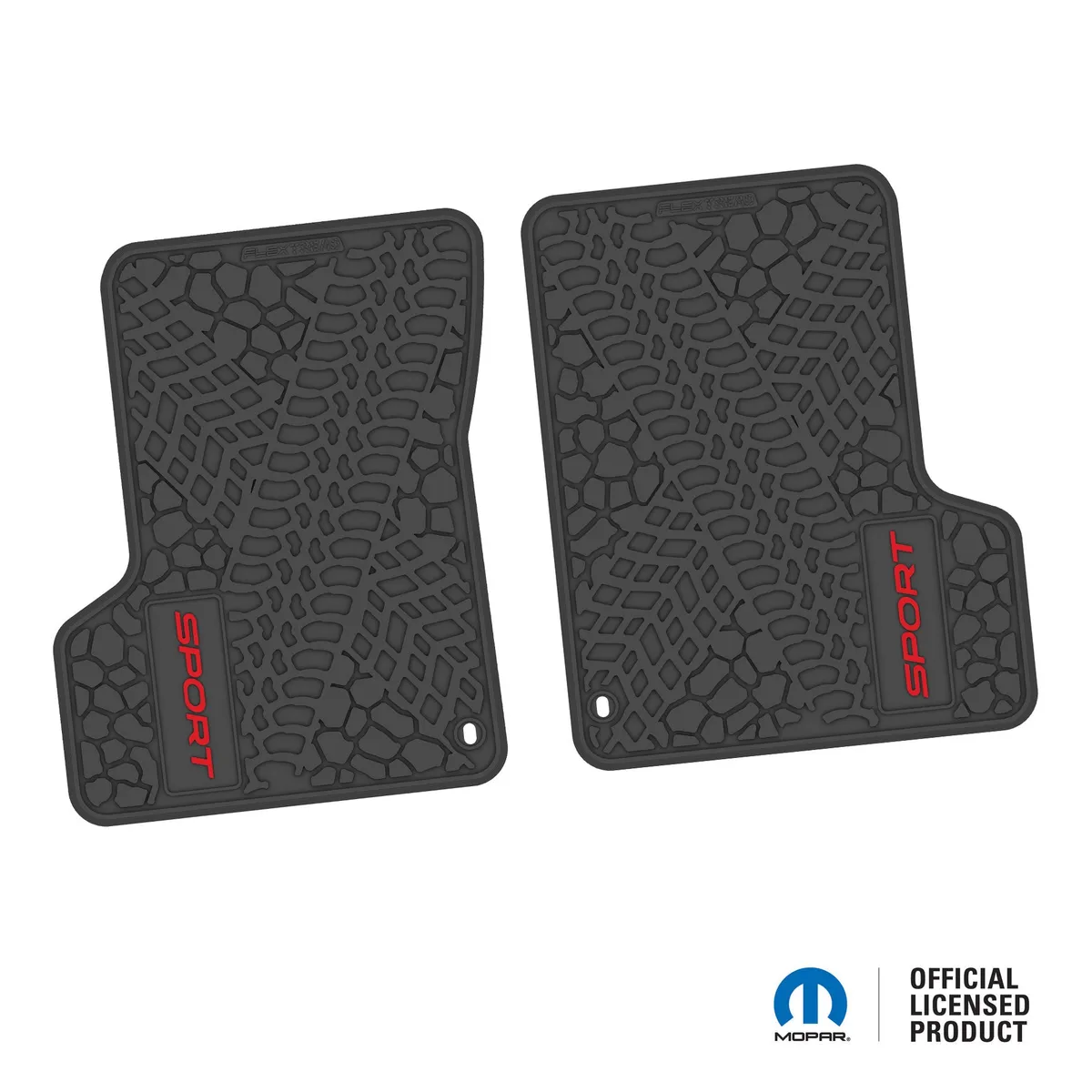 Ngtt43044977- 03-06 Jeep Tj/Lj 2DR Front- Tire Tread/Scorched Earth Scene w/ Sport Insert - Black w/ Red Insert product image