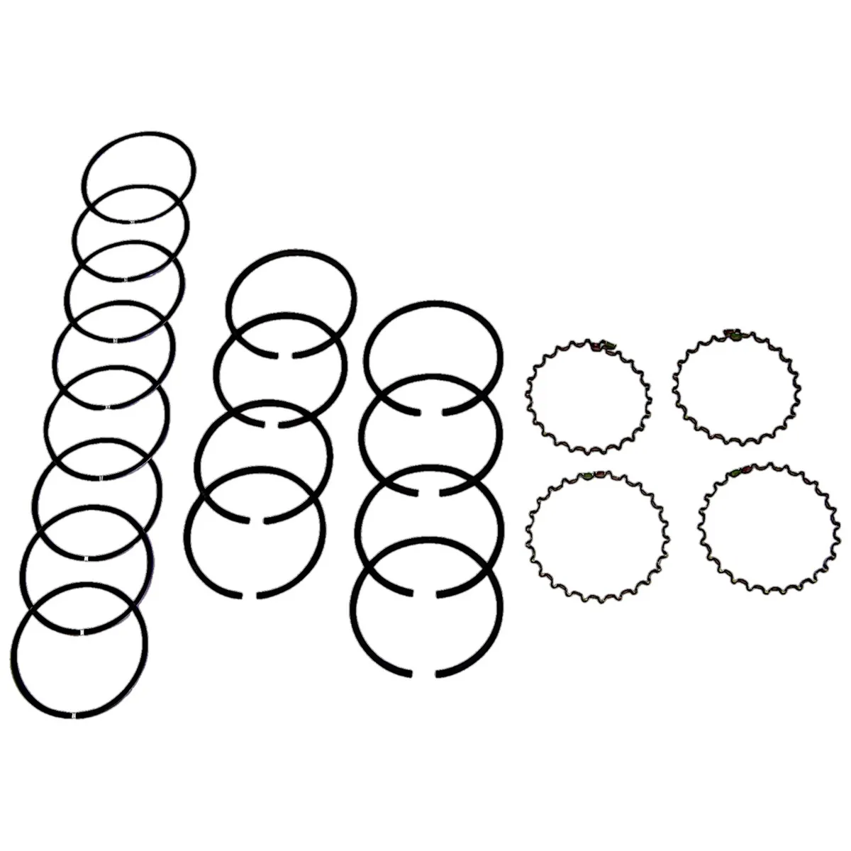 Piston Ring Set 1945-1949 CJ-2A w/ 4-134 L-Head Engine;1948-1953 CJ-3A w/ 4-134 L-Head Engine;1953-1968 CJ-3B w/ 4-134 F-Head Engine;1955-1971 CJ-5 w/ 4-134 F-Head Engine;1955-1971 CJ-6 w/ 4-134 F-Head Engine;1941-1945 MB w/ 4-134 L-Head Engine; 195 product image