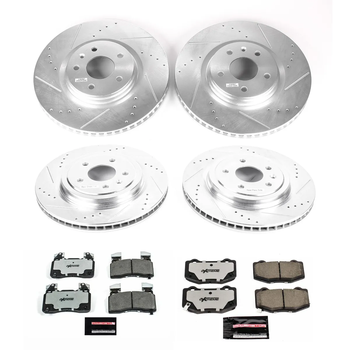 Z26 Street Warrior Upgrade Kit: Drilled/Slotted Rotors; Carbon-Fiber Ceramic Pads W/Hardware product image