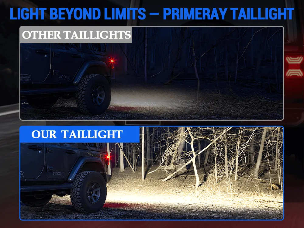 Smoked LED Tail Lights for Jeep Wrangler JL JLU 2018+ product image