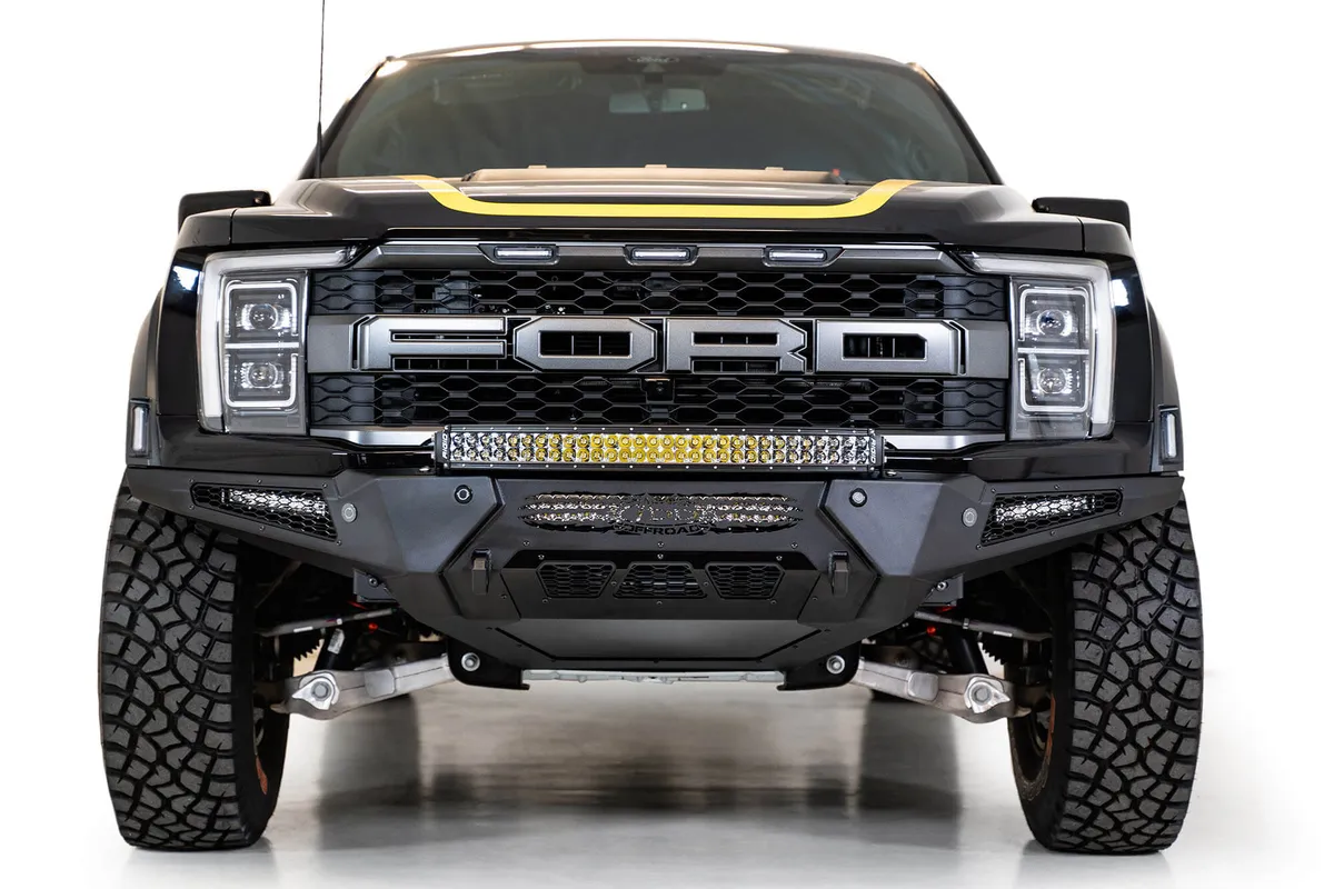 21c Ford Raptor Honeybadger Front Bumper Hammer Black Powdercoat Finsh product image