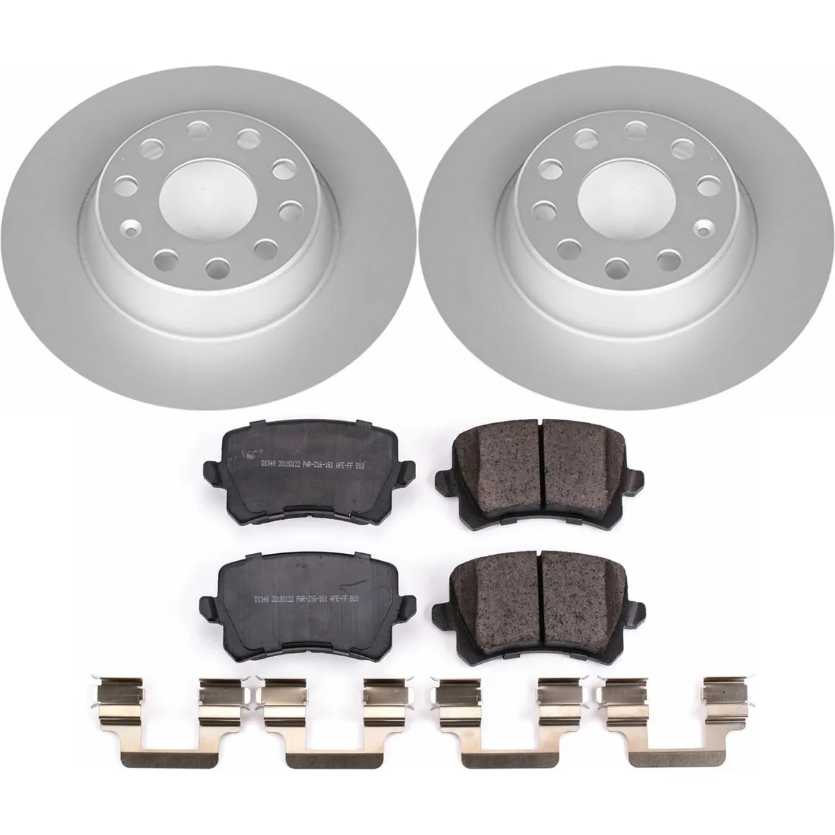 Z23 Sport Geomet Coated Rotor Kit For European Vehicles: Genuine Geomet Fully Coated Rotors; Carbon-Fiber Ceramic Pads W/Hardware product image