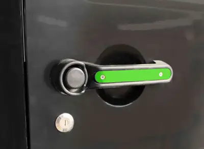 Steinjager Steinjäger Doors Wrangler JK 2007-2018 Handle Accents 4 Doors Plus Tailgate Neon Green
