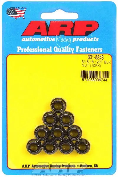 ARP Auto Racing 5/16-18 12pt. Nuts (10)