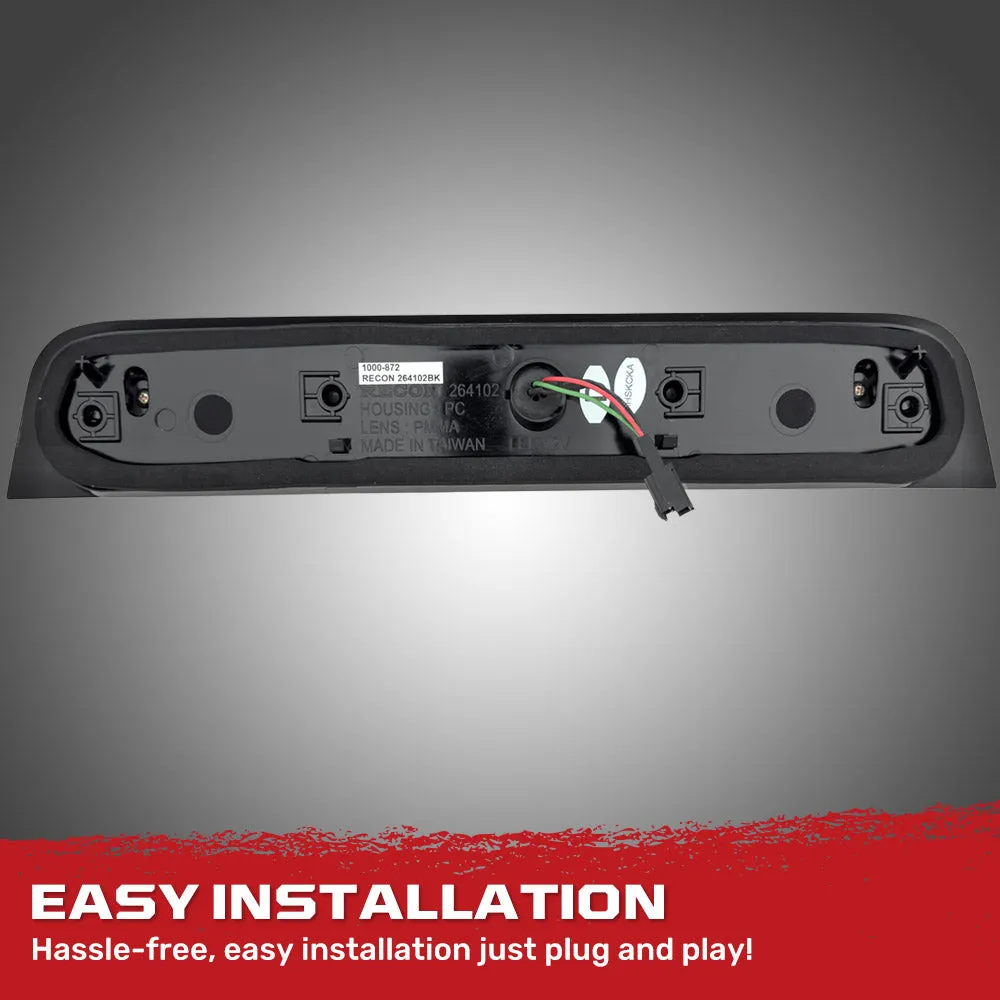 LED 3rd Brake Dodge 19-21 RAM 1500 And 19-21 RAM 2500 3500 - Ultra High Power Red LED 3rd Brake Light Kit w Ultra High Power Cree Xml White LED Cargo Lights - Smoked Lens product image