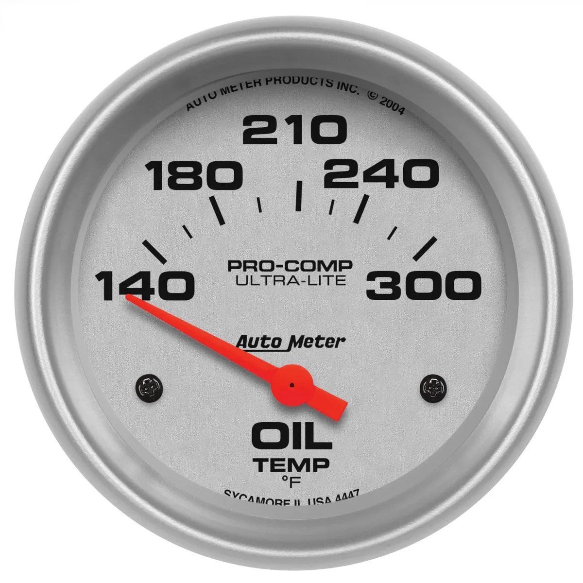 Gauge, Oil Temp, 2 5/8", 140-300?F, Electric, Ultra-Lite product image