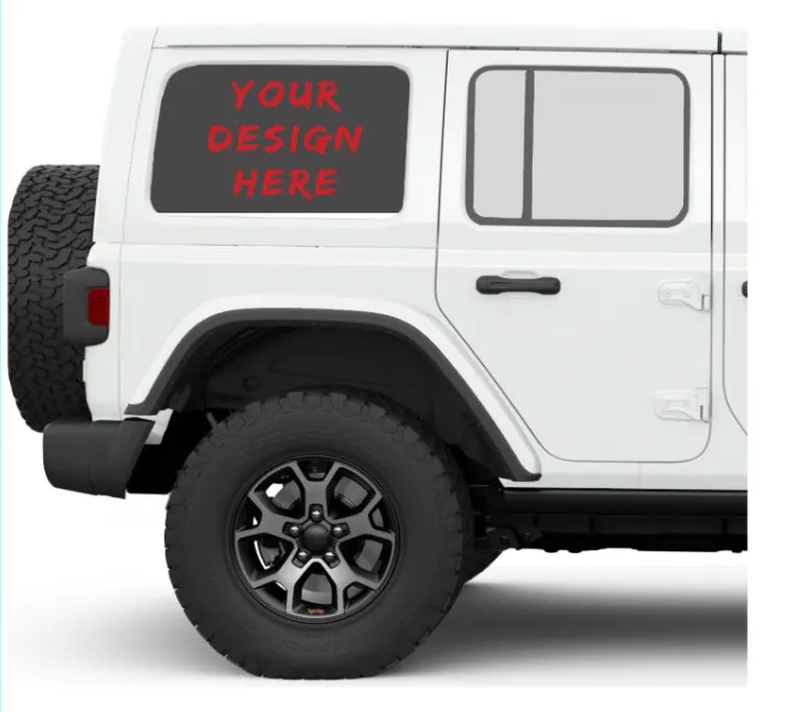 Custom Design Jeep Wrangler Side Windows Printed Vinyl Decal product image