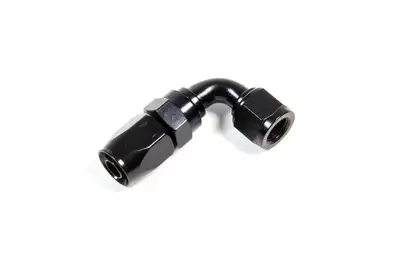 Fragola Performance Systems #6 Nut x #8 Hose90 Degree Expanding Hose End Black