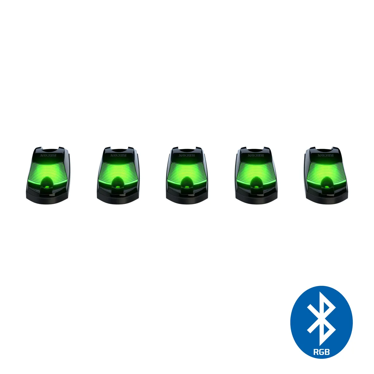 Ford 17-25 Super Duty 5-Piece Ultra Bright RGB Multi-Colored LED Cab Roof Lights Bluetooth App (Fresh Install: For Models That Did Not Come With Factory Cab Lights) - Multiple Lens product image